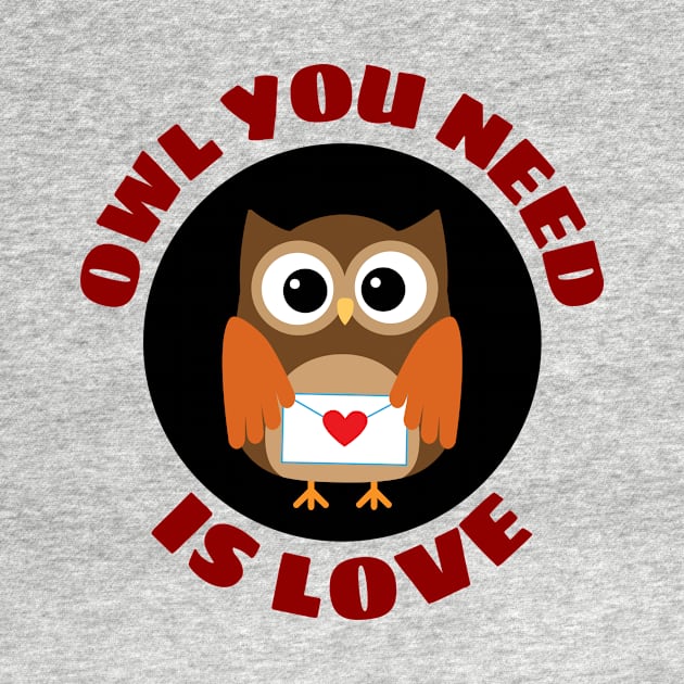 Owl You Need Is Love | Owl Pun by Allthingspunny